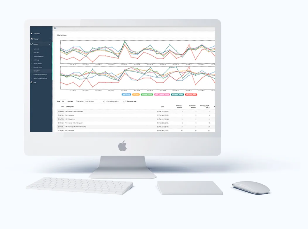 Tapit remote management platform displayed on a desktop computer